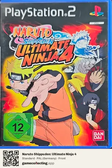 Naruto Shippuden: Ultimate Ninja 4 PlayStation 2, Germany box front