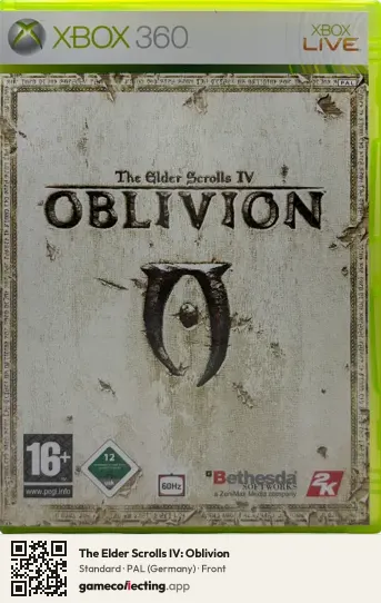 The Elder Scrolls IV: Oblivion Xbox 360, Germany box front