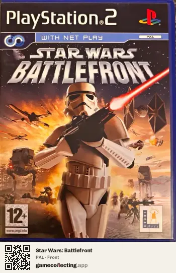 Star Wars: Battlefront PlayStation 2, PAL box front