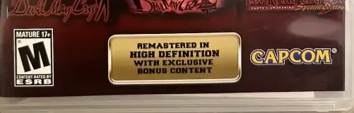 Devil May Cry HD Collection, the ESRB box on its front