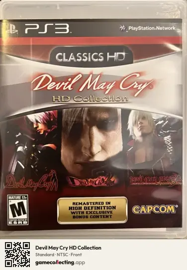 Devil May Cry HD Collection PlayStation 3, NTSC box front