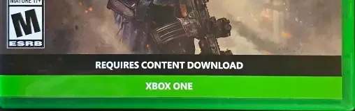 Call of Duty: Modern Warfare, the ESRB box on its front