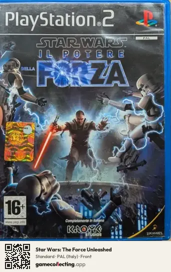 Star Wars: The Force Unleashed PlayStation 2, Italy box front