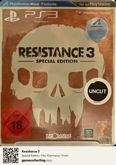 Resistance 3 PlayStation 3, Germany box front