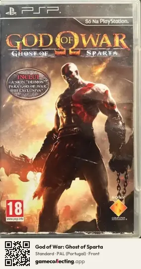 God of War: Ghost of Sparta PlayStation Portable, Portugal box front
