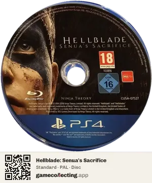 Hellblade: Senua's Sacrifice PlayStation 4, PAL disc