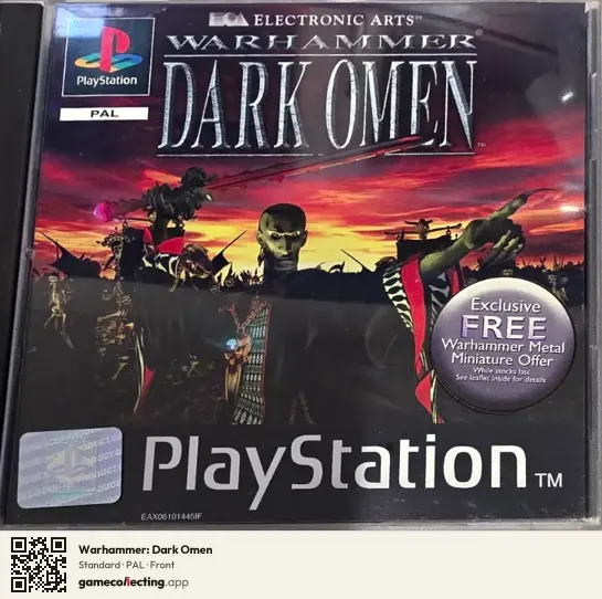 Warhammer: Dark Omen PlayStation, PAL box front