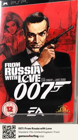 007: From Russia with Love PlayStation Portable, United Kingdom box front