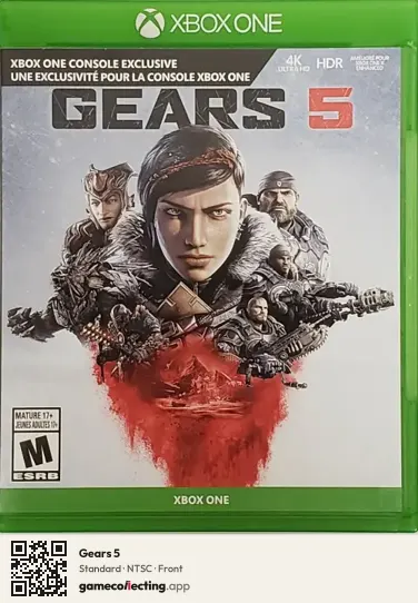 Gears 5 Xbox One, NTSC box front