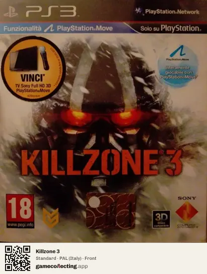 Killzone 3 PlayStation 3, Italy box front