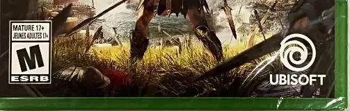 Assassin's Creed Odyssey, the ESRB box on its front