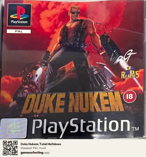Duke Nukem: Total Meltdown PlayStation, PAL box front