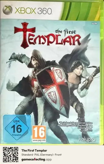 The First Templar Xbox 360, Germany box front