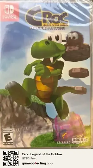 Croc: Legend of the Gobbos Nintendo Switch, NTSC box front