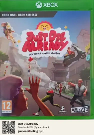 Just Die Already Xbox One, Spain box front