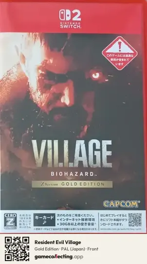 Resident Evil Village Nintendo Switch 2, Japan box front