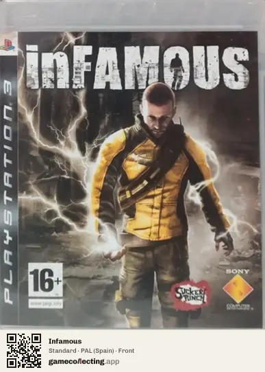 Infamous PlayStation 3, Spain box front