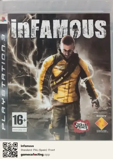 Infamous PlayStation 3, Spain box front