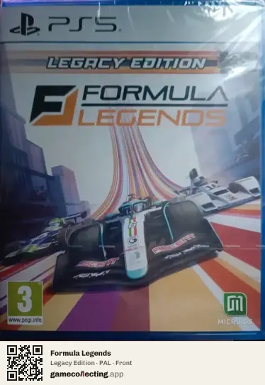 Formula Legends PlayStation 5, PAL box front