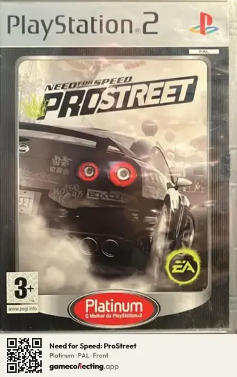 Need for Speed: ProStreet PlayStation 2, PAL box front