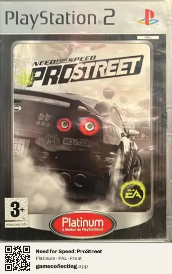 Need for Speed: ProStreet PlayStation 2, PAL box front