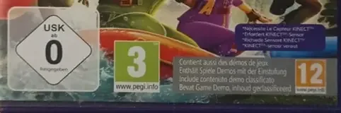 Just Dance 3, the USK square on its front