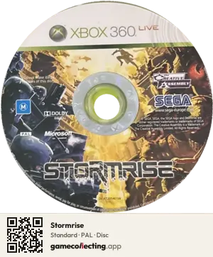 Stormrise Xbox 360, PAL disc