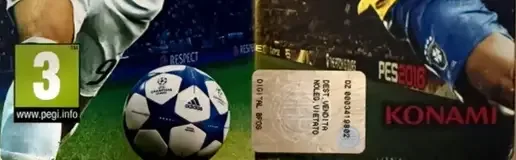 Pro Evolution Soccer 2016, the PEGI square on its front