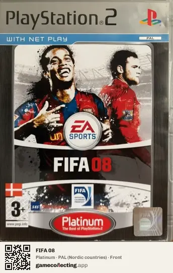 FIFA 08 PlayStation 2, Nordic countries box front
