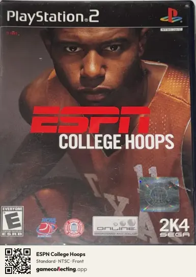 ESPN College Hoops PlayStation 2, NTSC box front