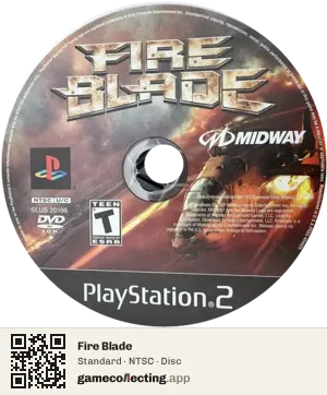Fire Blade PlayStation 2, NTSC disc