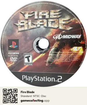 Fire Blade PlayStation 2, NTSC disc