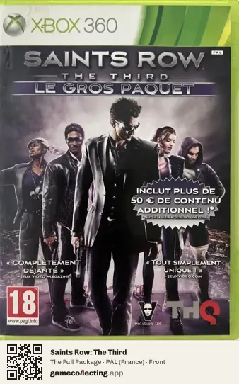 Saints Row: The Third Xbox 360, France box front
