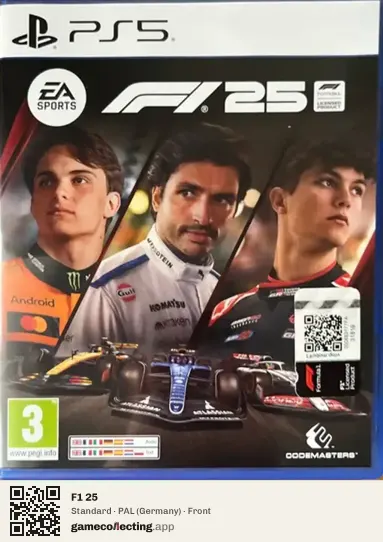 F1 25 PlayStation 5, Germany box front