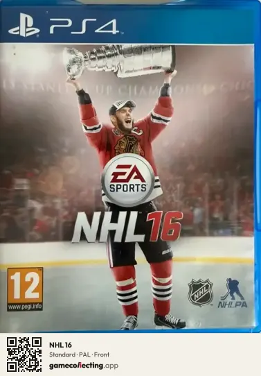 NHL 16 PlayStation 4, PAL box front