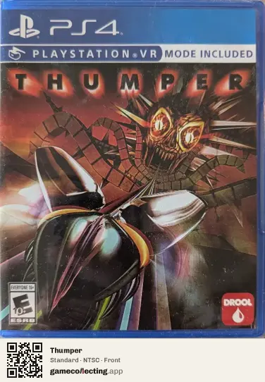 Thumper PlayStation 4, NTSC box front
