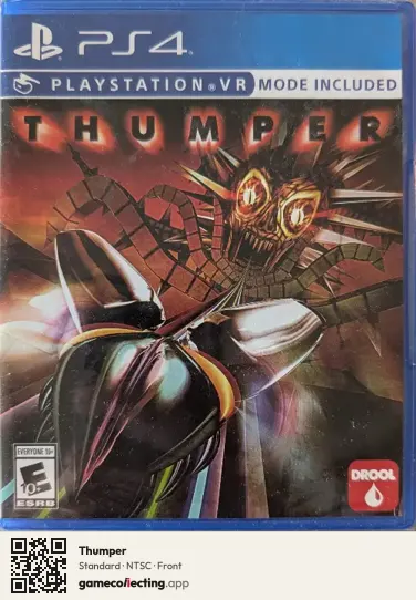 Thumper PlayStation 4, NTSC box front