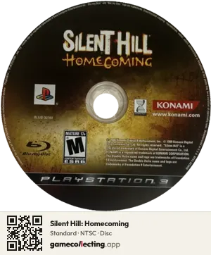 Silent Hill: Homecoming PlayStation 3, NTSC disc