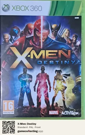 X-Men: Destiny Xbox 360, PAL box front