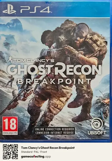 Tom Clancy's Ghost Recon Breakpoint PlayStation 4, PAL box front