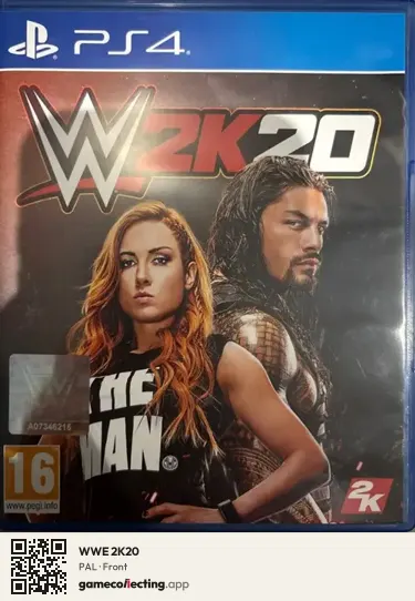 WWE 2K20 PlayStation 4, PAL box front