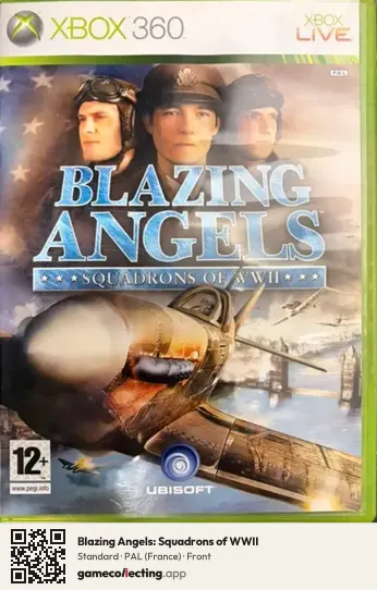 Blazing Angels: Squadrons of WWII Xbox 360, France box front