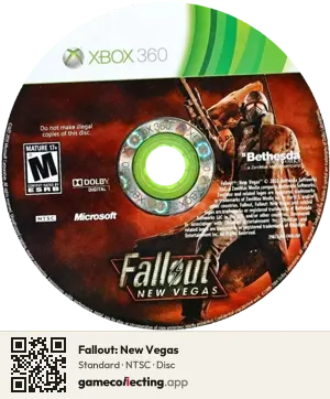 Fallout: New Vegas Xbox 360, NTSC disc
