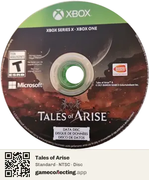 Tales of Arise Xbox Series X, NTSC disc
