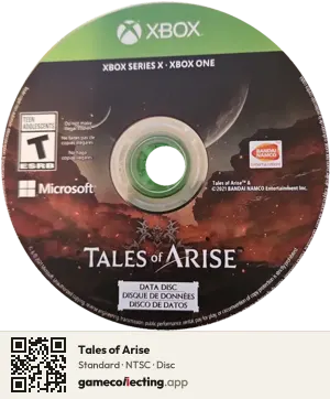 Tales of Arise Xbox Series X, NTSC disc
