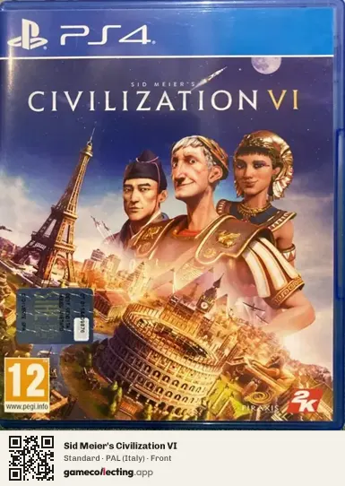 Sid Meier's Civilization VI PlayStation 4, Italy box front