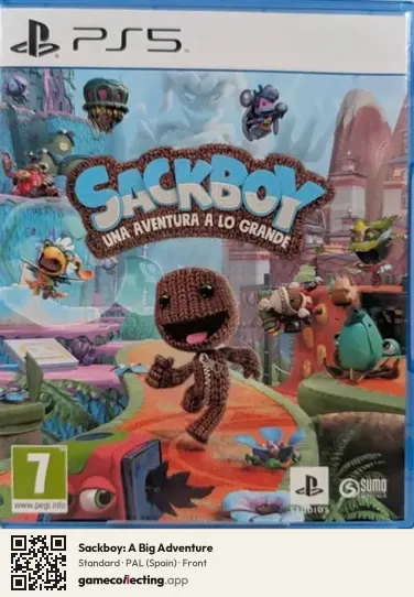 Sackboy: A Big Adventure PlayStation 5, Spain box front