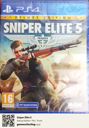 Sniper Elite 5 PlayStation 4, PAL box front
