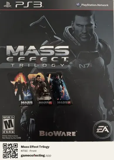 Mass Effect Trilogy PlayStation 3, NTSC box front