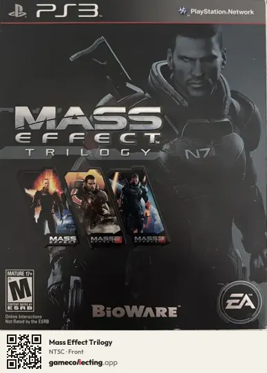 Mass Effect Trilogy PlayStation 3, NTSC box front